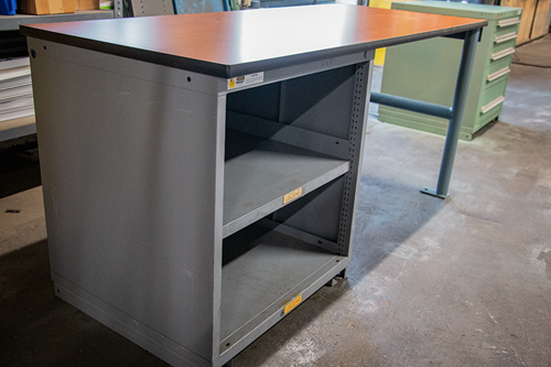 Steel Vidmar Shelving Workbench